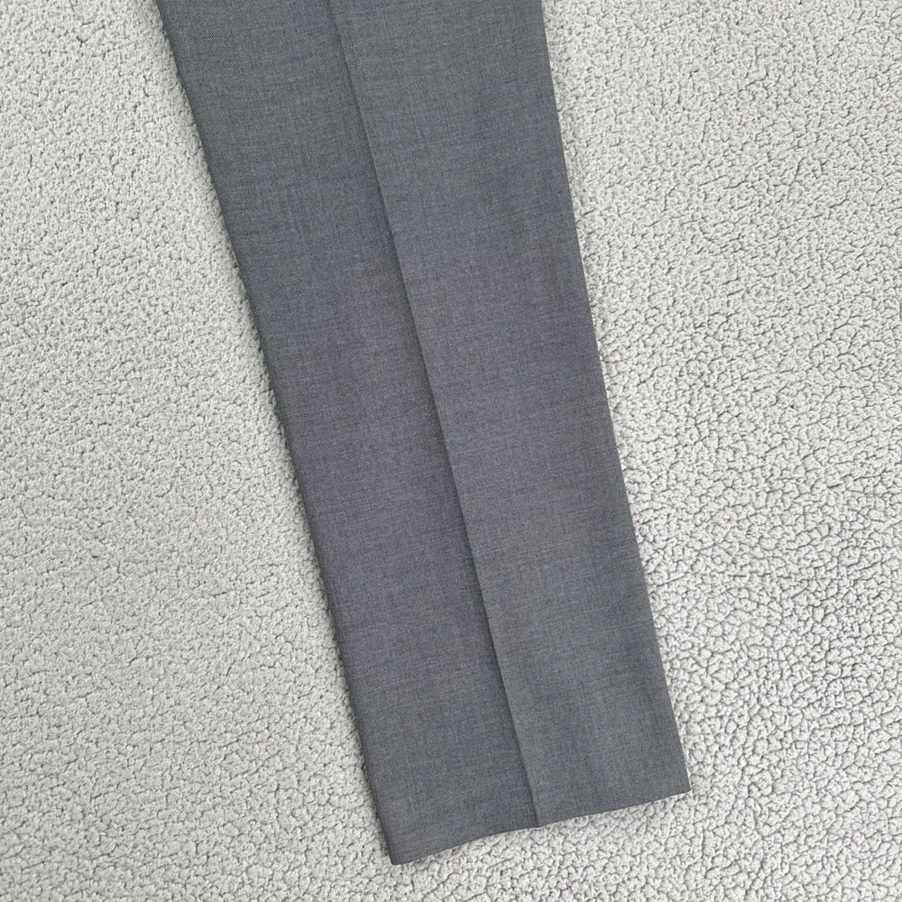 Banana Republic Slim Fit Dress Pants Men 34x34 Grey Sharkskin Stretch Preppy‎